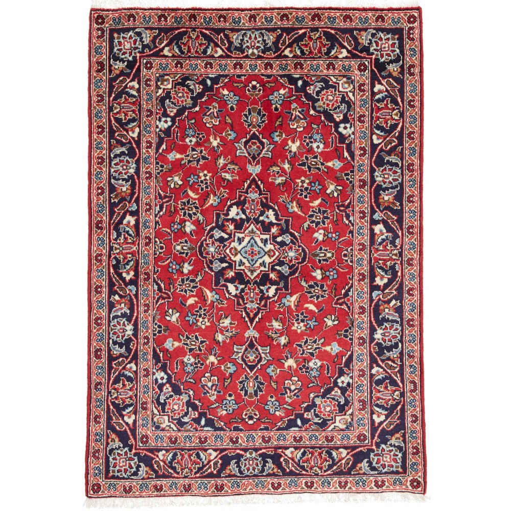 Tappeto Kashan Fine Persia rosso grigio 98x140 Tappeto Kashan Fine Persia rosso grigio 98x140