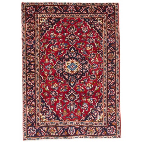 Tappeto Kashan Fine Persia marrone giallo 94x134