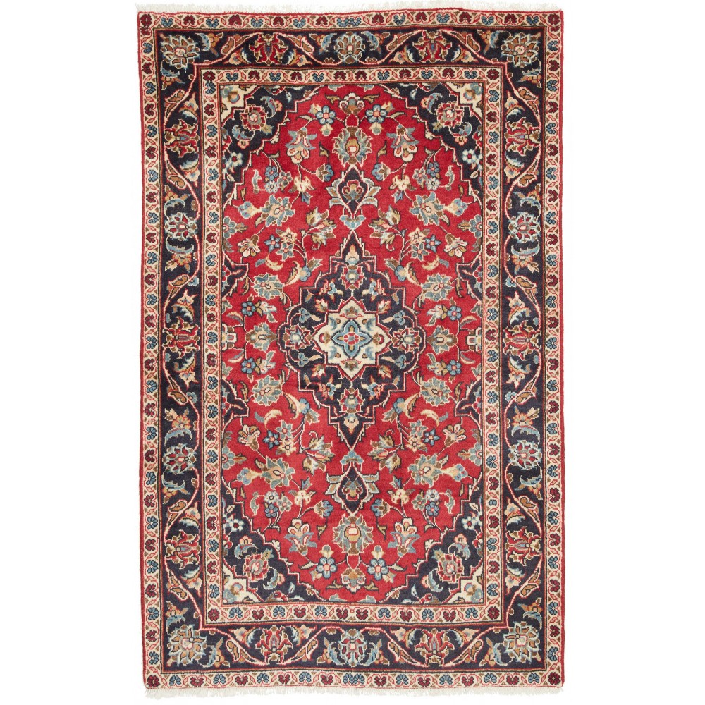 Tappeto Kashan Fine Persia marrone grigio 96x153 Tappeto Kashan Fine Persia marrone grigio 96x153