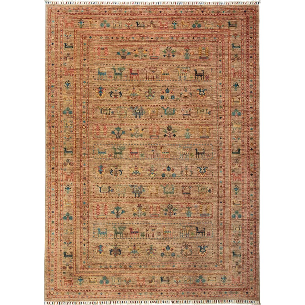 Tappeto Rubin Pakistan arancione marrone 170x236 Tappeto Rubin Pakistan arancione marrone 170x236