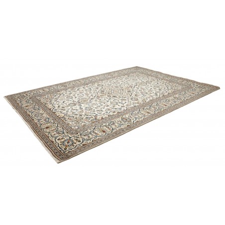 Tappeto Kashan Persia bianco grigio 247x353