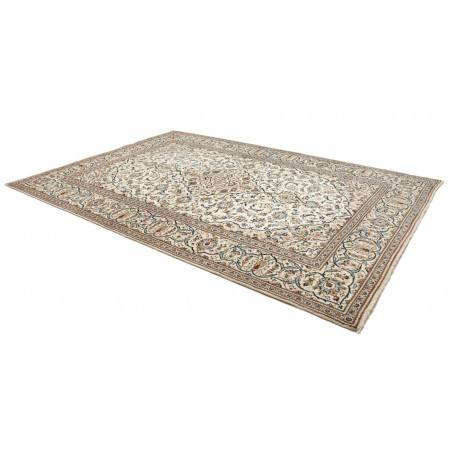 Tappeto Kashan Persia bianco grigio 247x353