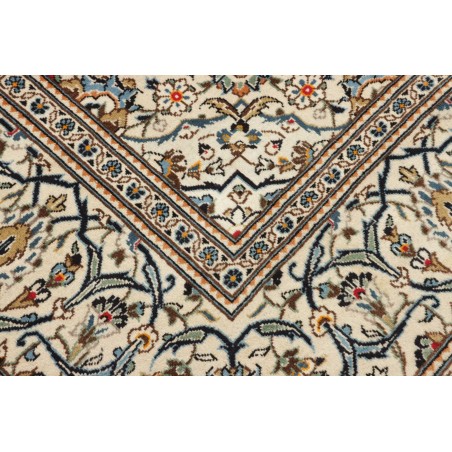 Tappeto Kashan Persia bianco grigio 247x353