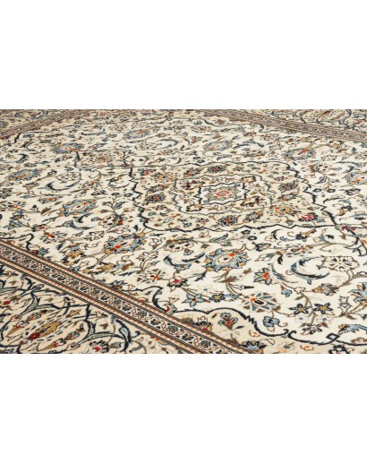 Tappeto Kashan Persia bianco grigio 247x353