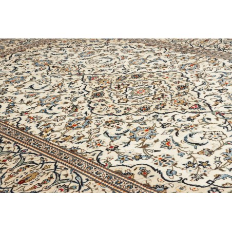 Tappeto Kashan Persia bianco grigio 247x353