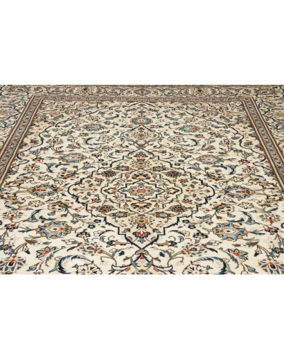 Tappeto Kashan Persia bianco grigio 247x353