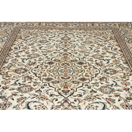 Tappeto Kashan Persia bianco grigio 247x353