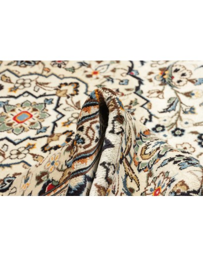 Tappeto Kashan Persia bianco grigio 247x353
