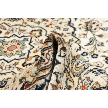 Tappeto Kashan Persia bianco grigio 247x353
