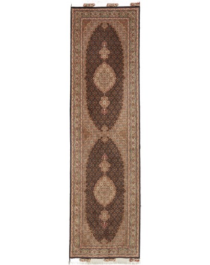 Tappeto Tabriz 50 Raj Mahi Persia azzurro 83x300