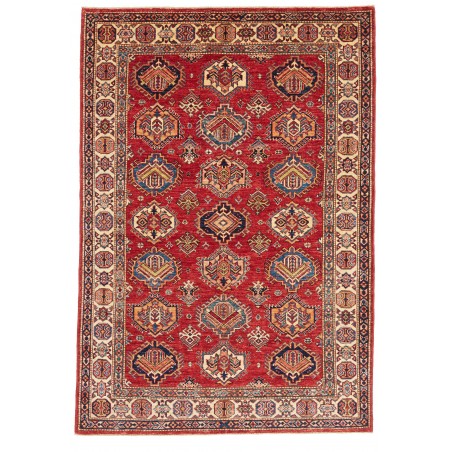 Tappeto Kazak Fine Pakistan marrone grigio 143x205