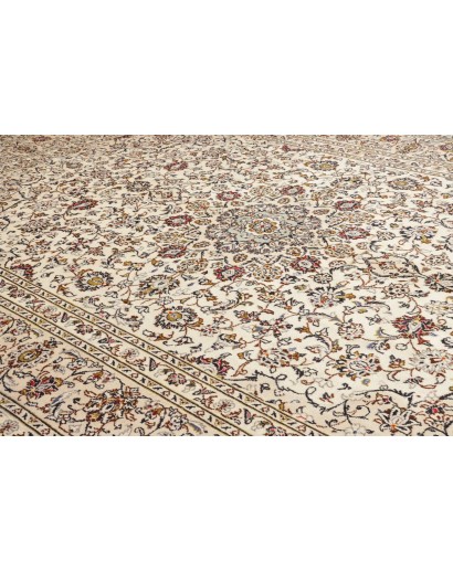 Tappeto Kashan Persia beige verde 248x358