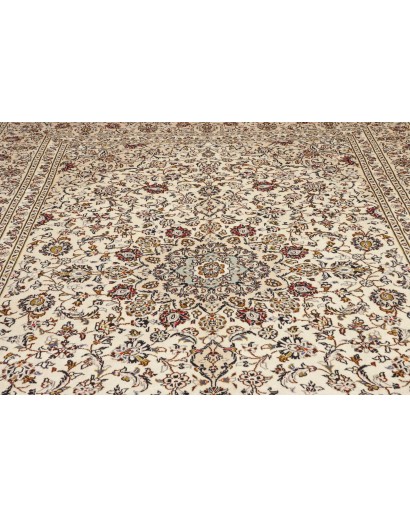 Tappeto Kashan Persia beige verde 248x358