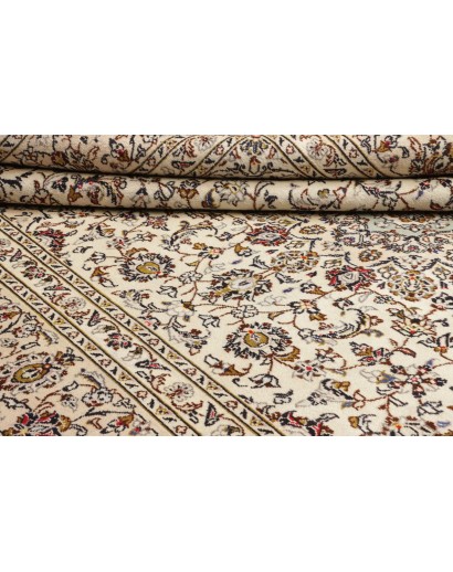 Tappeto Kashan Persia beige verde 248x358