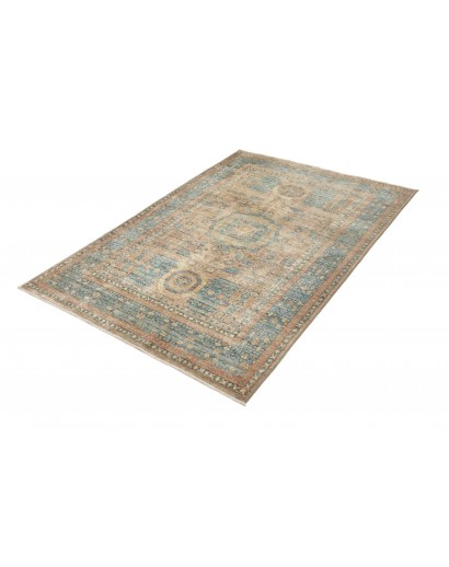 Tappeto Mamlouk Pakistan marrone azzurro 122x183