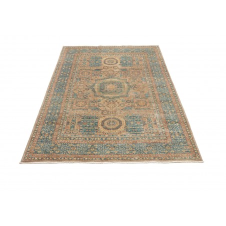 Tappeto Mamlouk Pakistan marrone azzurro 122x183