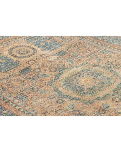 Tappeto Mamlouk Pakistan marrone azzurro 122x183