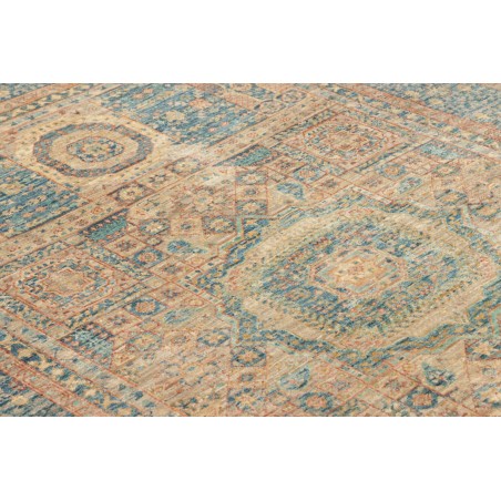 Tappeto Mamlouk Pakistan marrone azzurro 122x183