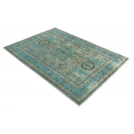Tappeto Mamlouk Pakistan bianco grigio 125x181