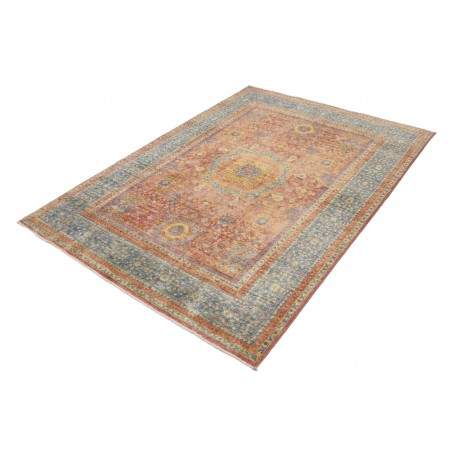 Tappeto Mamlouk Pakistan marrone azzurro 151x206