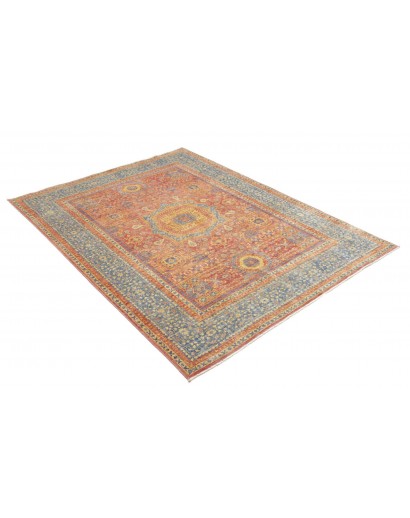 Tappeto Mamlouk Pakistan marrone azzurro 151x206