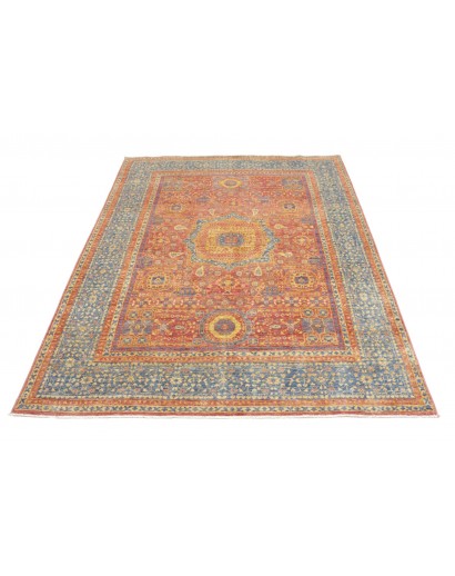 Tappeto Mamlouk Pakistan marrone azzurro 151x206