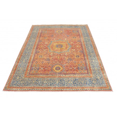 Tappeto Mamlouk Pakistan marrone azzurro 151x206