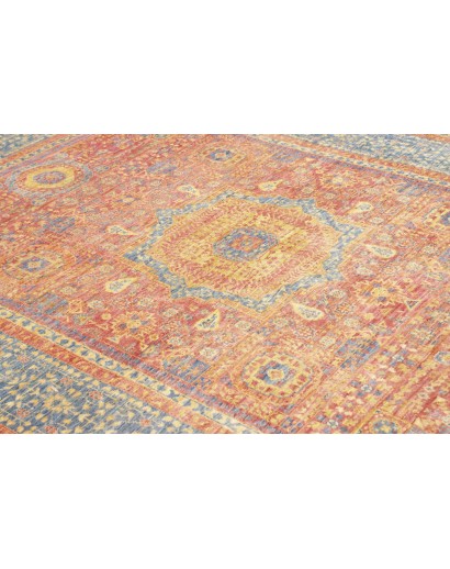 Tappeto Mamlouk Pakistan marrone azzurro 151x206