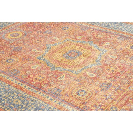 Tappeto Mamlouk Pakistan marrone azzurro 151x206