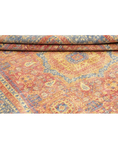Tappeto Mamlouk Pakistan marrone azzurro 151x206