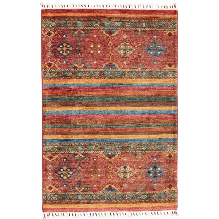 Tappeto Samarkand Pakistan rosso marrone 85x126