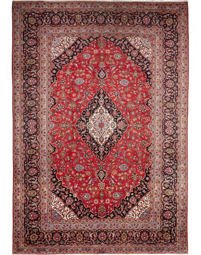 Tappeto Ardakan Persia marrone bianco 253x366