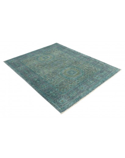 Tappeto Mamlouk Pakistan azzurro grigio 150x193
