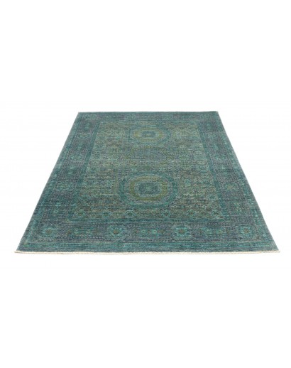 Tappeto Mamlouk Pakistan azzurro grigio 150x193