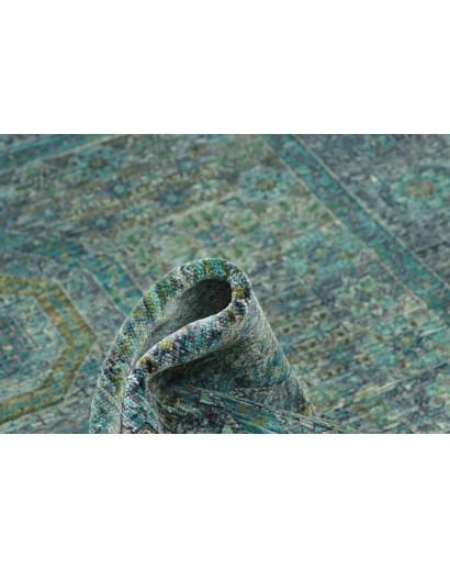 Tappeto Mamlouk Pakistan azzurro grigio 150x193