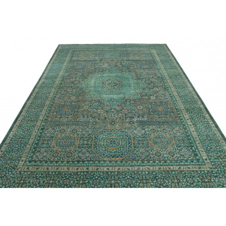 Tappeto Mamlouk Pakistan azzurro bianco 201x308