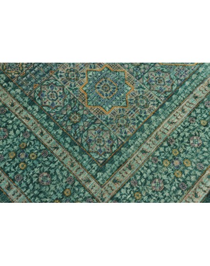 Tappeto Mamlouk Pakistan azzurro bianco 201x308