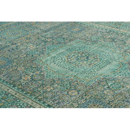 Tappeto Mamlouk Pakistan azzurro bianco 201x308