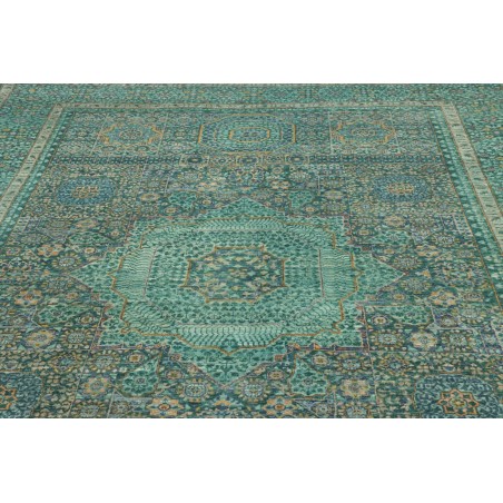 Tappeto Mamlouk Pakistan azzurro bianco 201x308