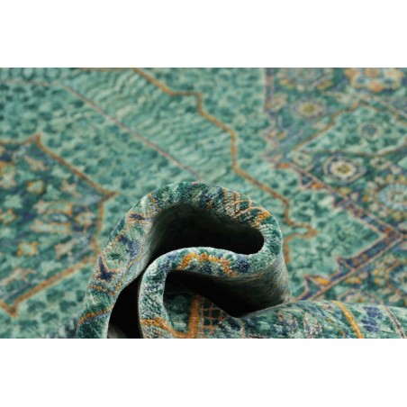 Tappeto Mamlouk Pakistan azzurro bianco 201x308