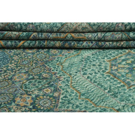 Tappeto Mamlouk Pakistan azzurro bianco 201x308
