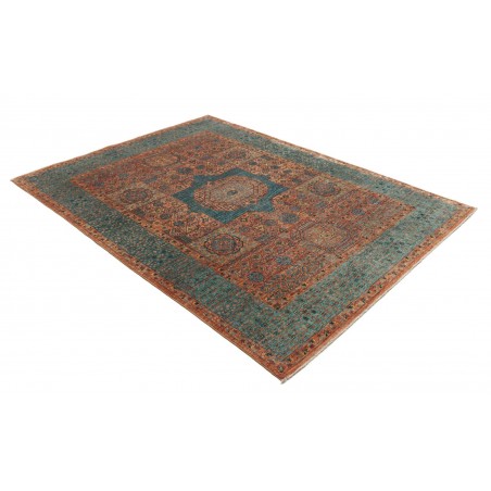 Tappeto Mamlouk Pakistan azzurro arancione 175x237