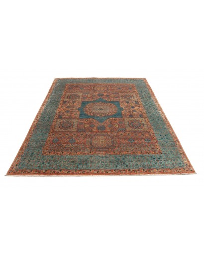 Tappeto Mamlouk Pakistan azzurro arancione 175x237