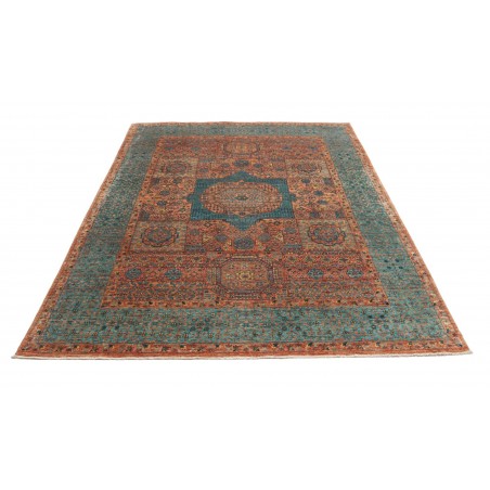 Tappeto Mamlouk Pakistan azzurro arancione 175x237