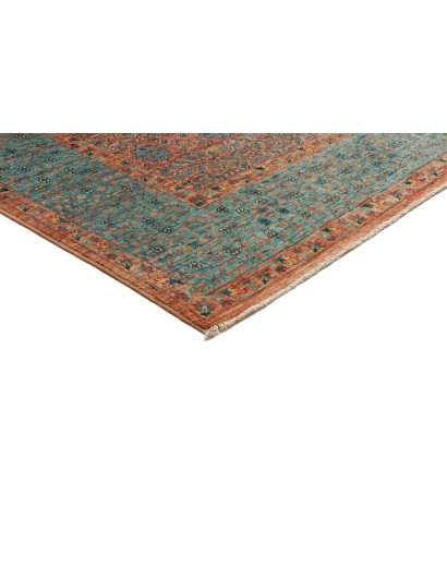 Tappeto Mamlouk Pakistan azzurro arancione 175x237