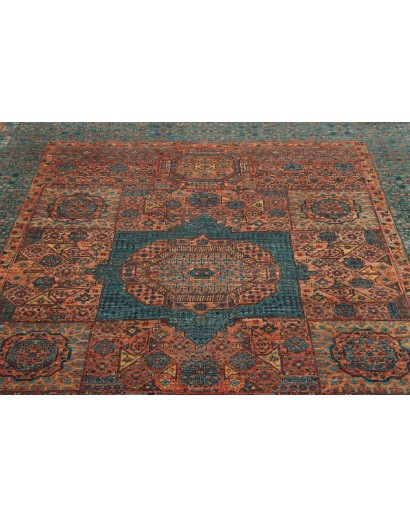Tappeto Mamlouk Pakistan azzurro arancione 175x237