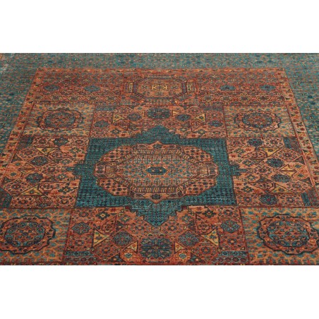 Tappeto Mamlouk Pakistan azzurro arancione 175x237