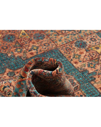 Tappeto Mamlouk Pakistan azzurro arancione 175x237