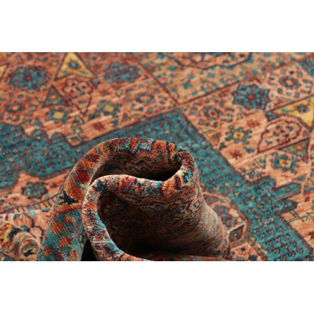 Tappeto Mamlouk Pakistan azzurro arancione 175x237