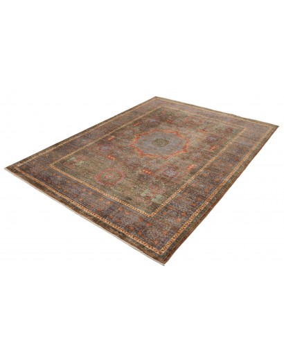 Tappeto Mamlouk Pakistan verde giallo 175x236